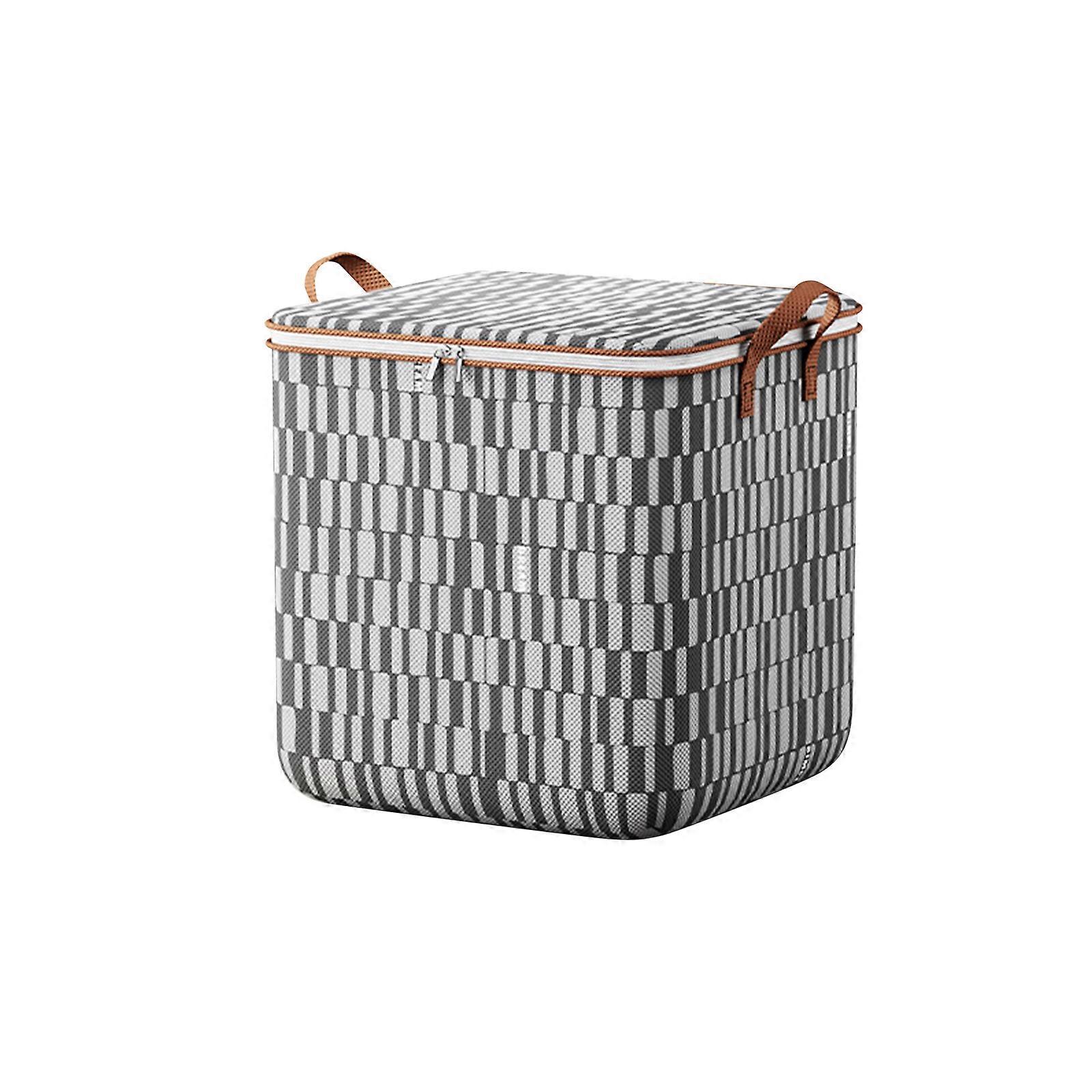 Foldbar stor ikke-vævet tøj Quilt Tæppe Lynlås Opbevaringspose arrangør Box