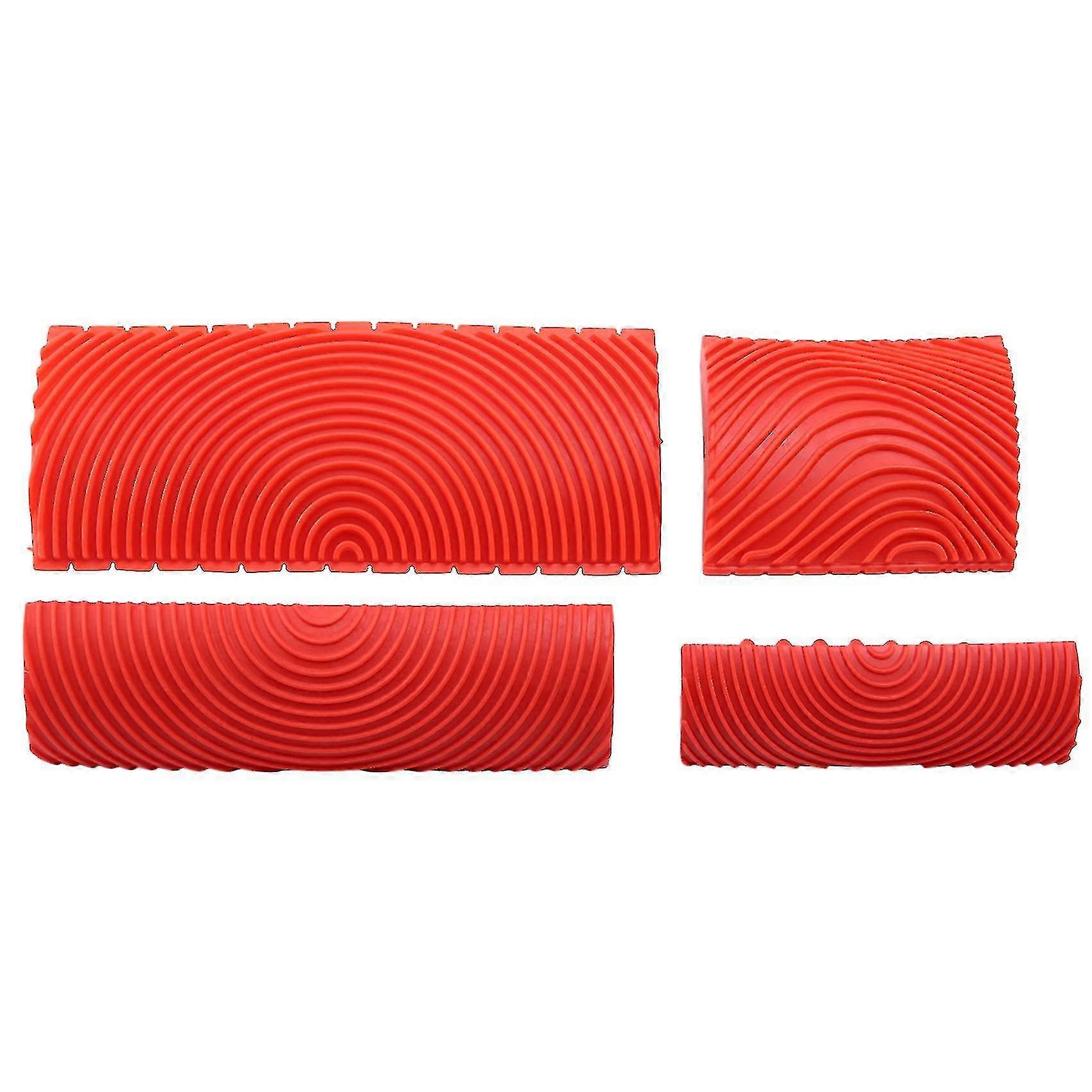 4pcs Wood Graining Tool Set Wood Graining Wall Paint Compatible With Wall Diy