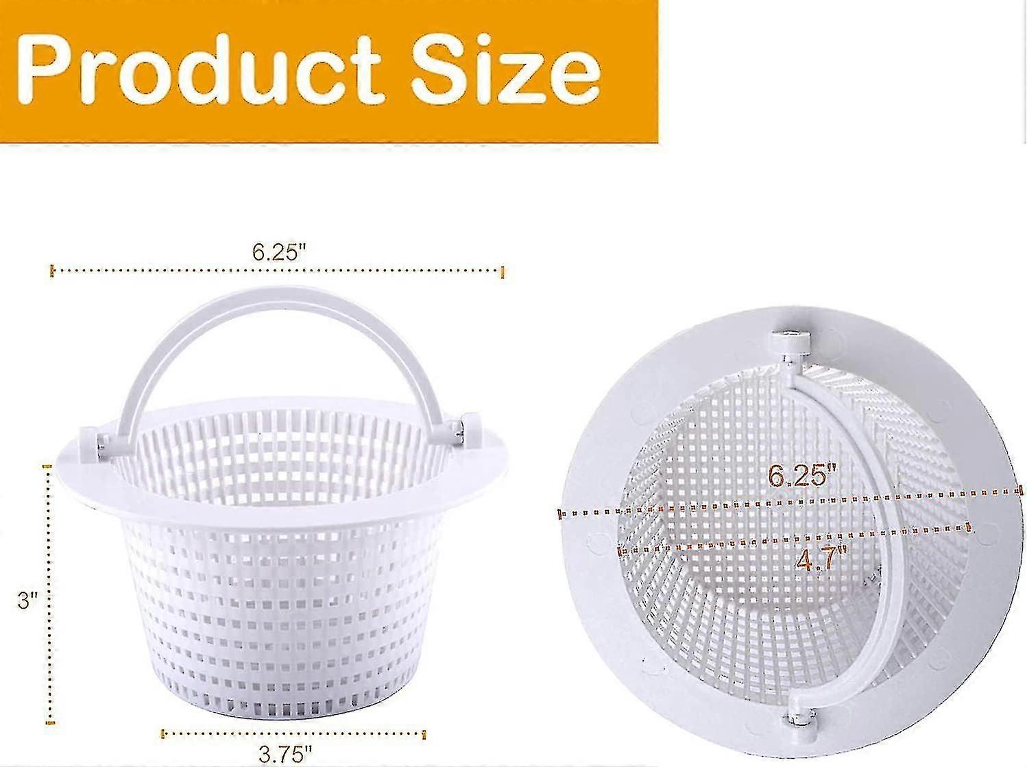 Skimmer Basket For Inground Pool, Pool Skimmer Basket With Handle Replacement Filter, Pool Skimmer Replacement Basket