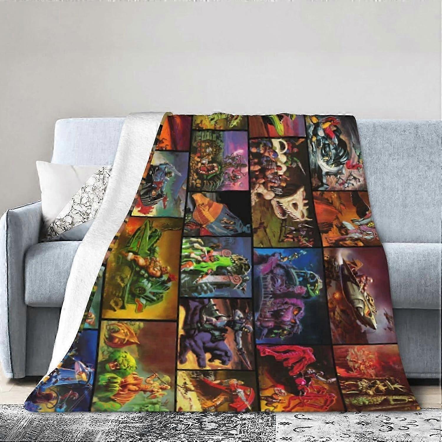 t1194 Blanket Hes Man and The Masters Anime of The Universe Blanket Throw Blankets Ultra Soft Flannel Lightweight Throws for Couch, Be Blanket bn1194