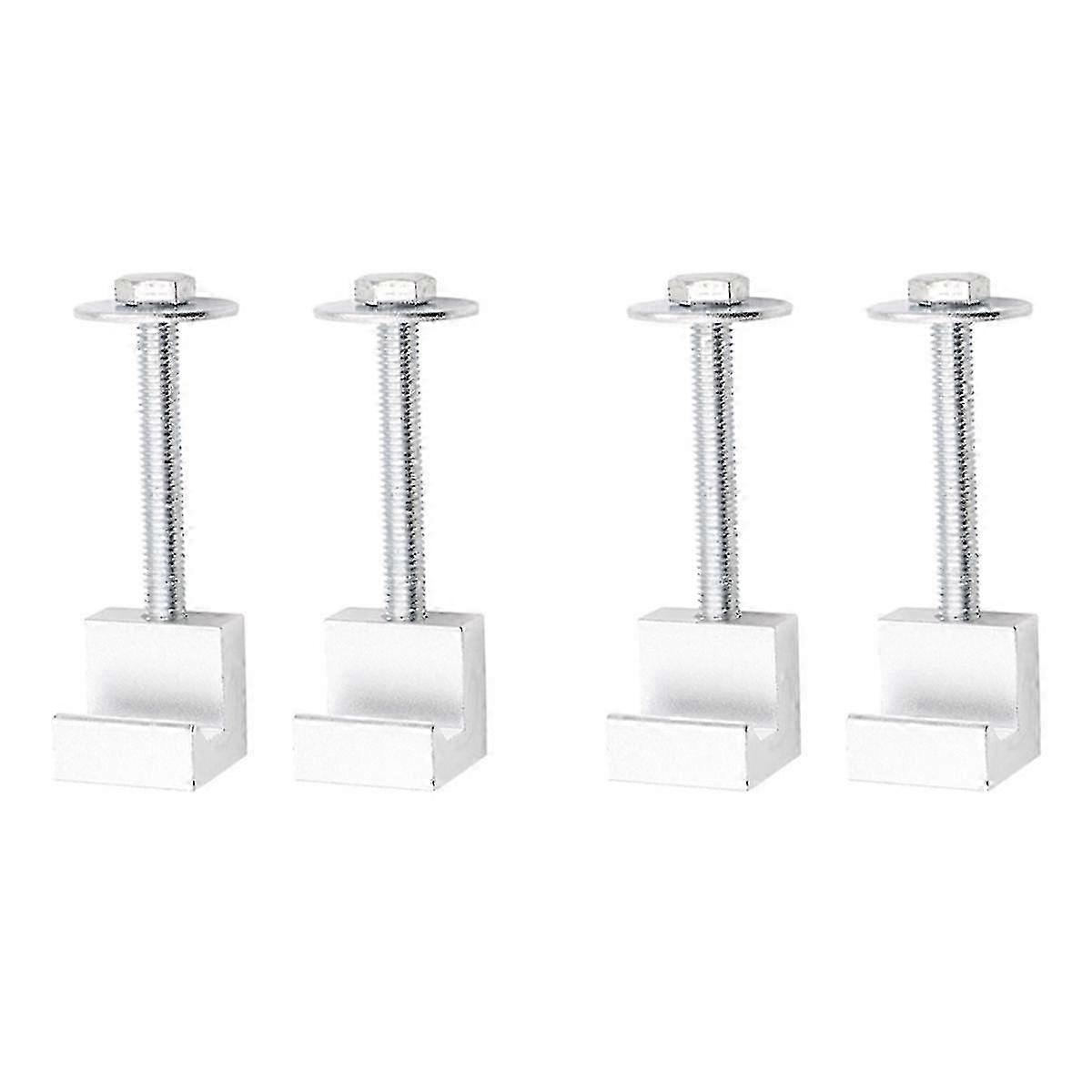 Fixing Clips 4pcs Suitable for Automobile Refitting Parts, Aluminum Alloy J Hook Fastening Tools