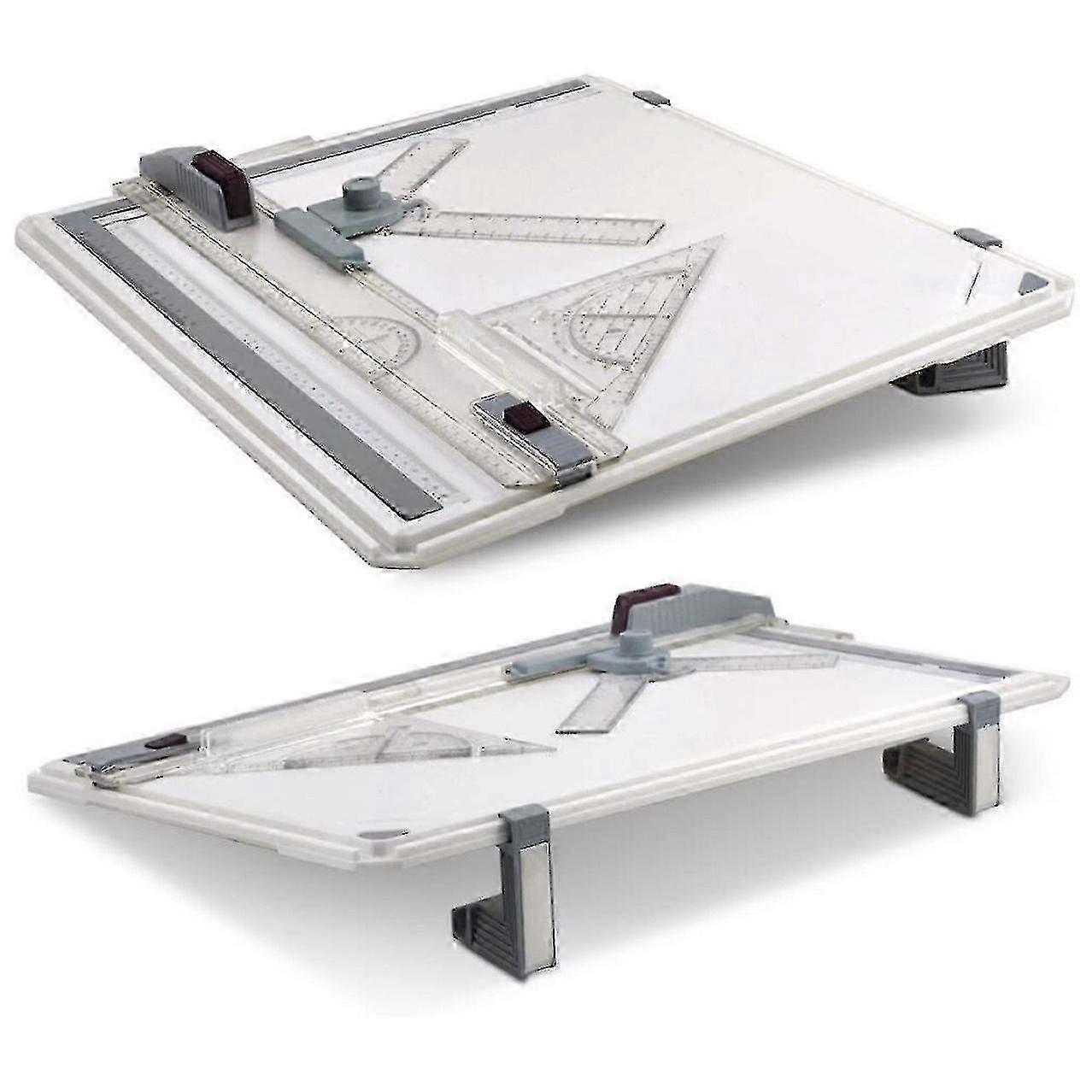 A3 Drawing Board Set, Technical Drafting Table Metric System 51*37 Cm, Multi-function Drawing Board Tool With Parallel Motion Accessories, Adjustable