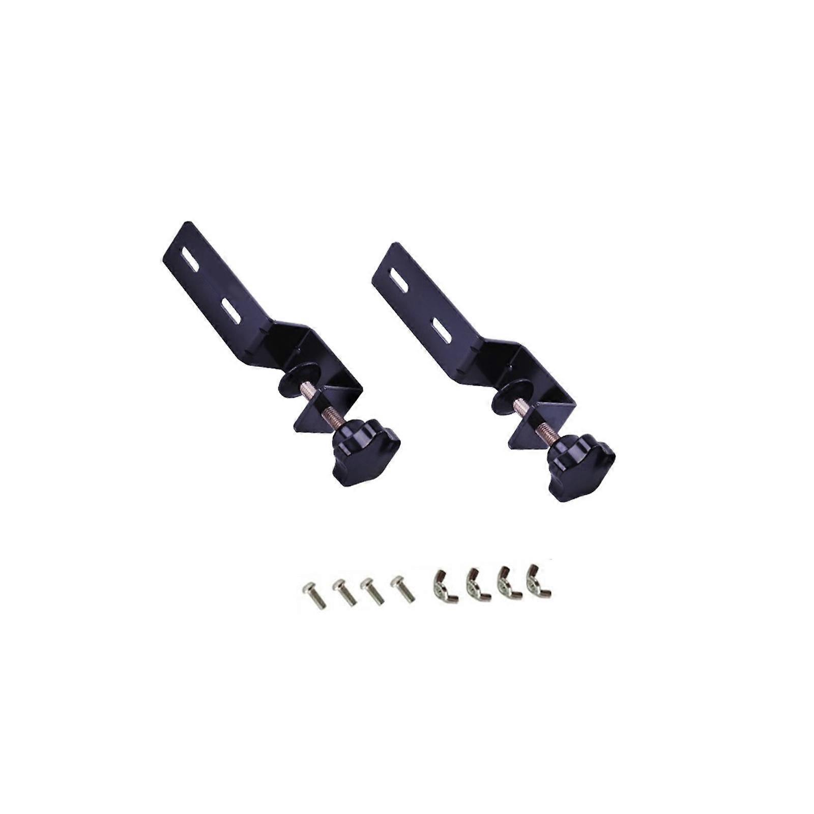 2 deler Pegboard Skrivebordsfeste Justerbar for 1- 4,5 cm Desktop for Hjemmekontor Svart