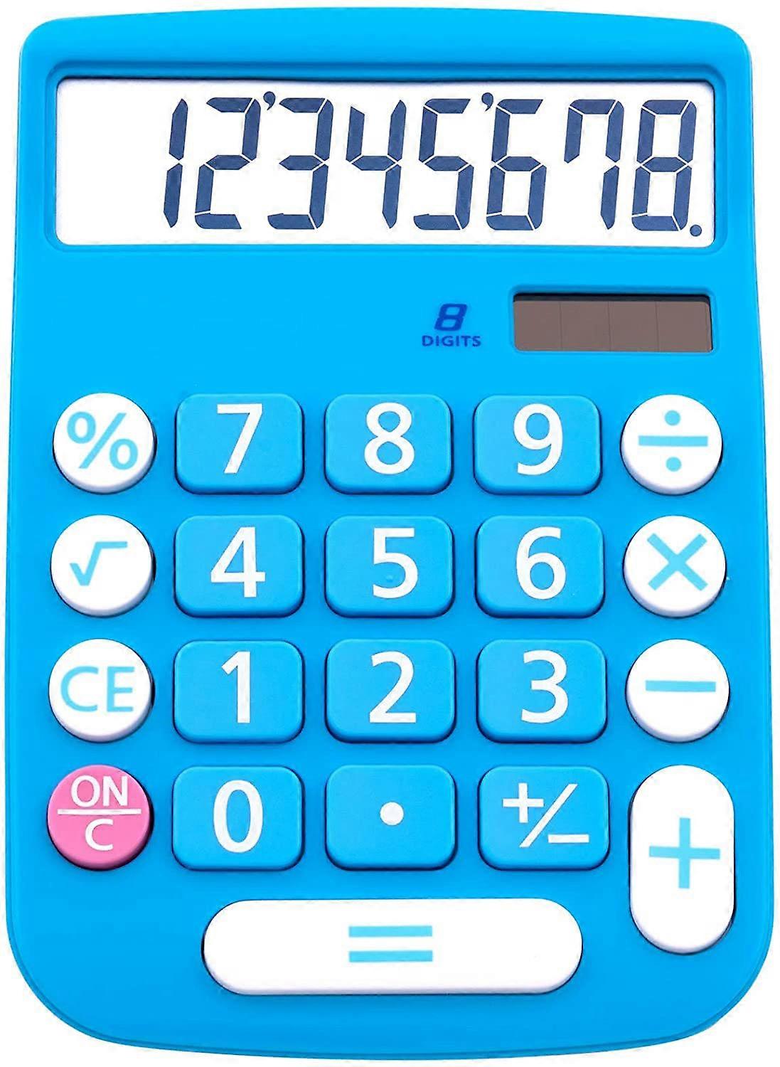 Office and Home Style Calculator - 12-Digit LCD Display - Suitable for Desk and On The Move use. (Blue)