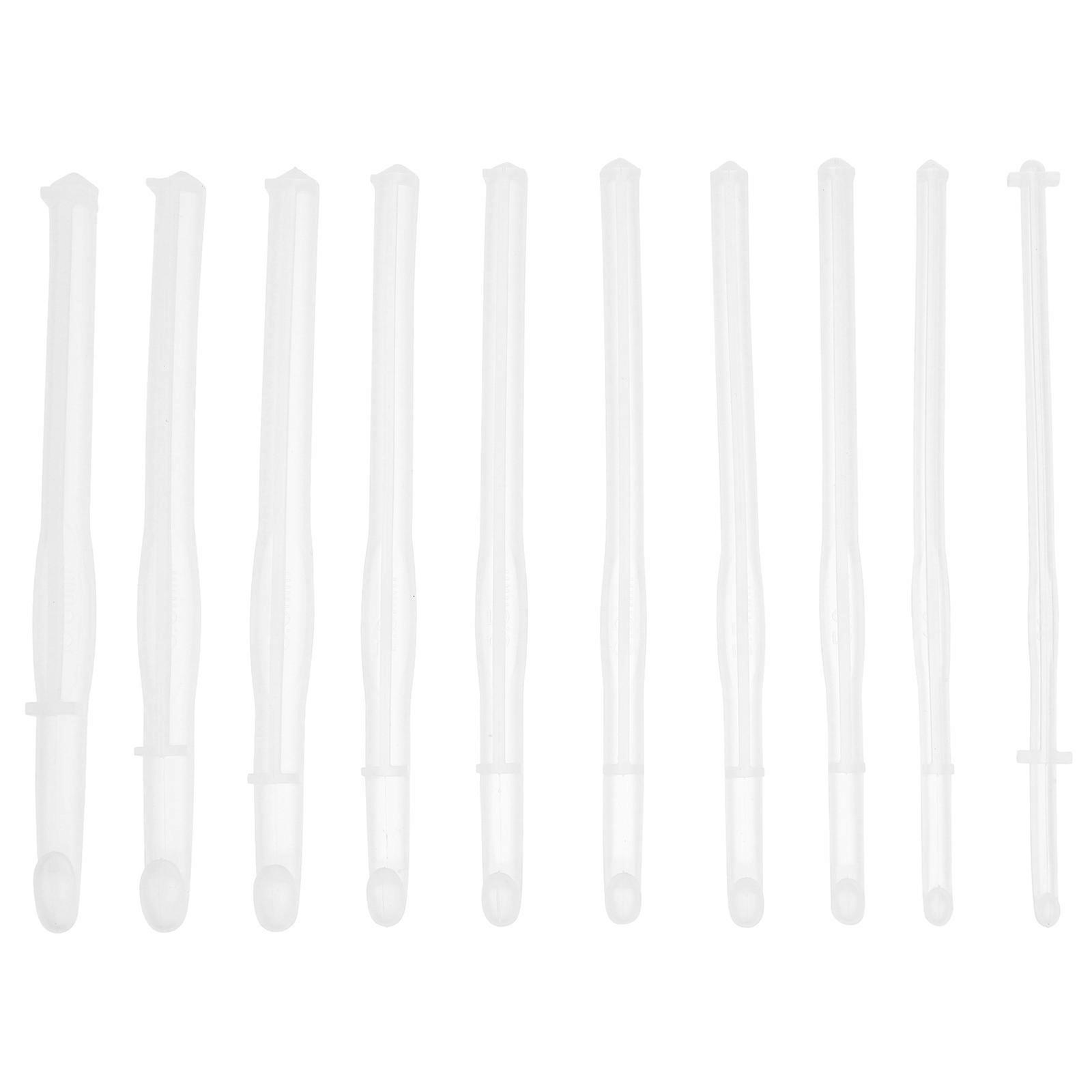 10pcs DIY Crochet Hook Epoxy Mold Knitting Hook Needles Sewing Tools Mold