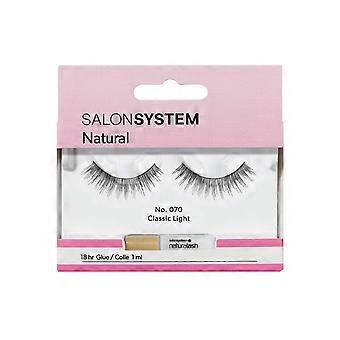 Salon System Naturalash Re-Usable Strip Eyelashes - Black - 070