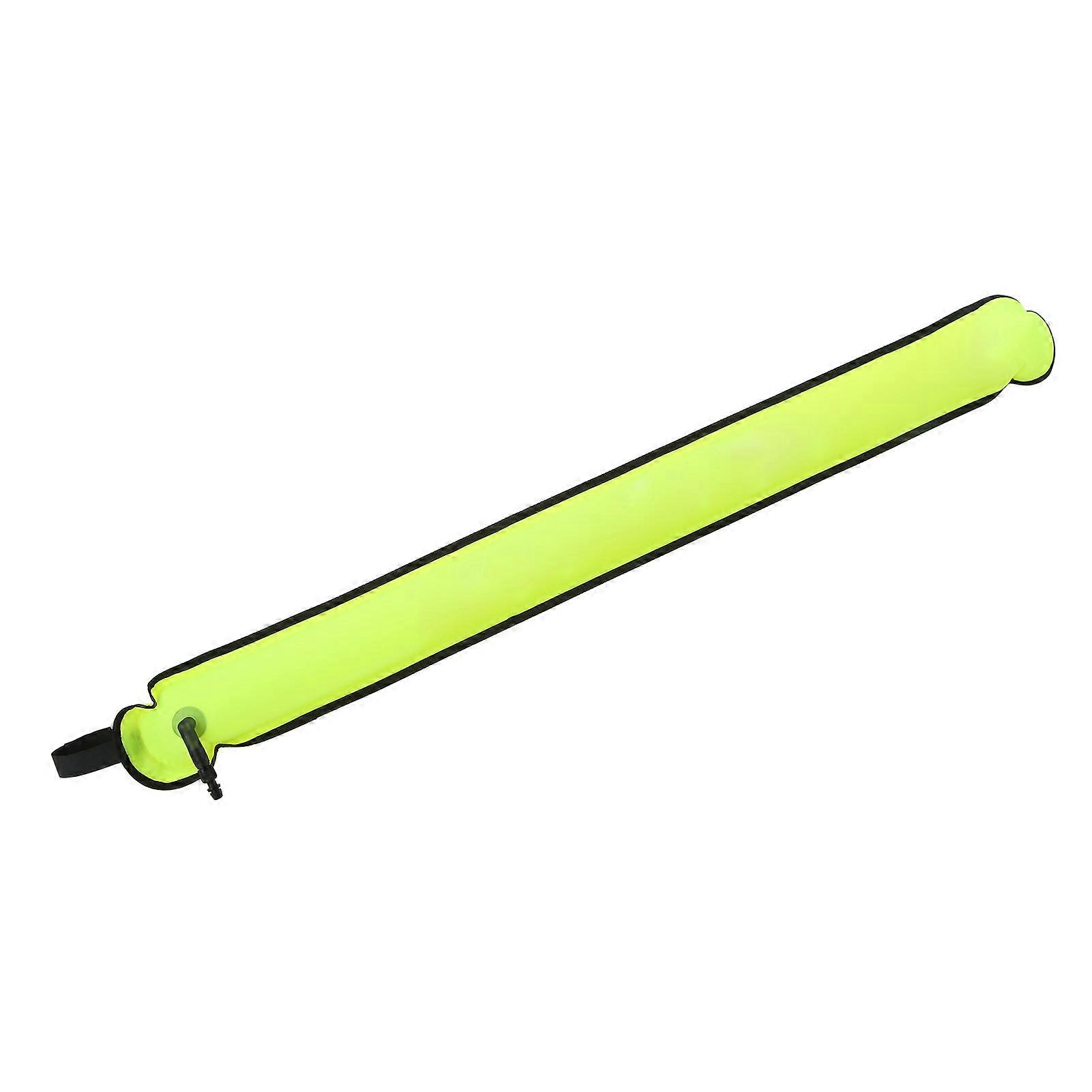 Diving Surface Marker Buoy Nylon Closed Type Multipurpose Diving Inflatable Buoy for DivingFluorescent Green