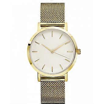 Horloge Unisex Ultra Dun Minimalistisch Roestvrij Staal Mesh Band Polshorloge