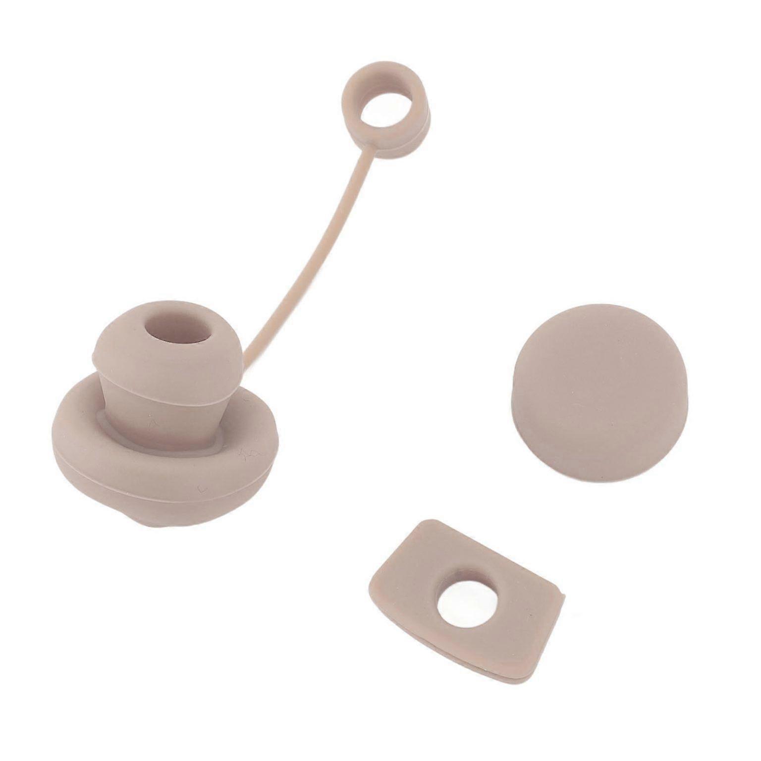 Silicone Straw Plug Set - Reusable Straw Hole Covers