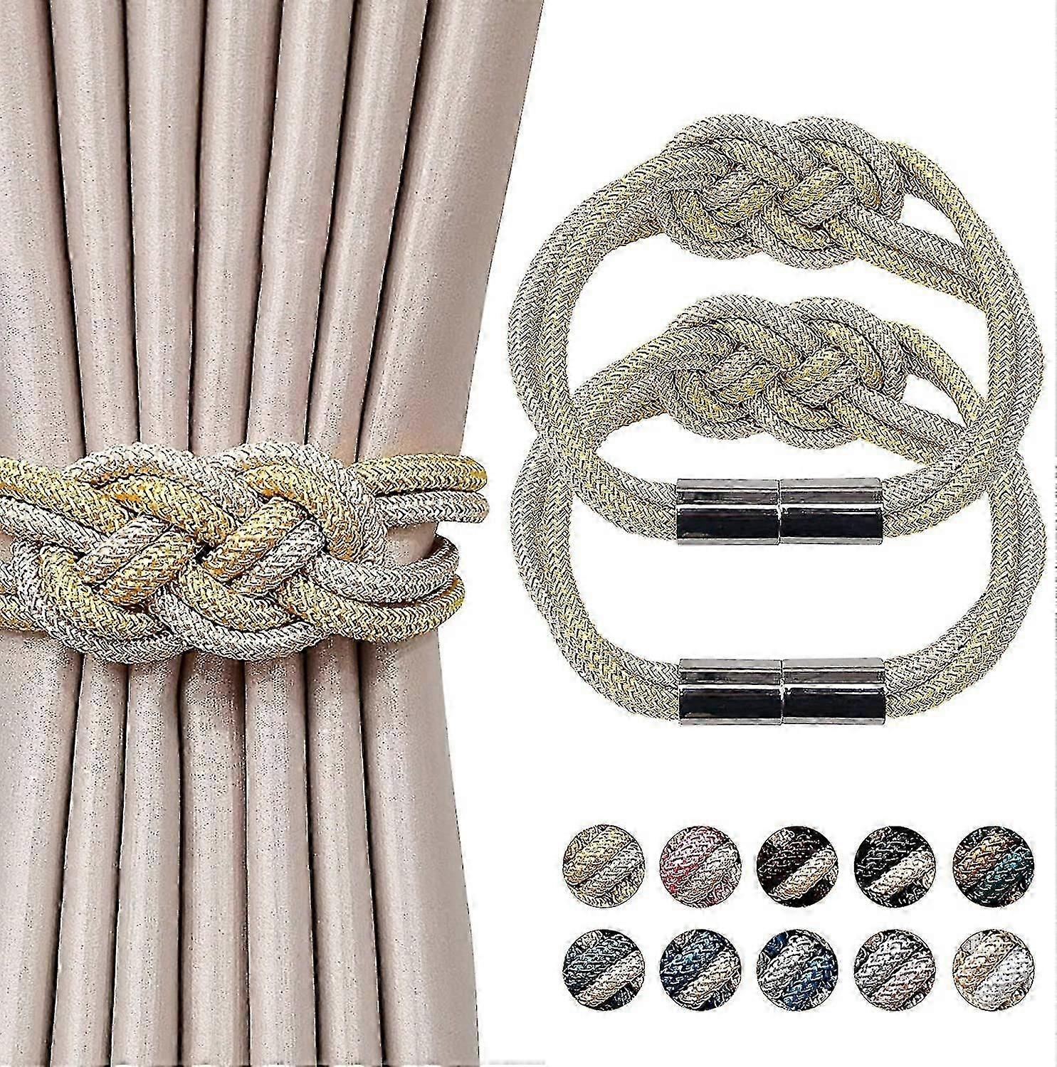2pcs Magnetic Curtain Tiebacks Curtain Clips