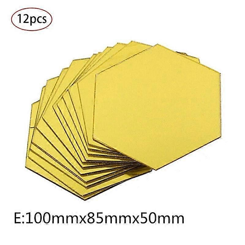 Hexagonal Three-Dimensional Mirror Wall Stickers Personalized Decorative Mirror Stickers
