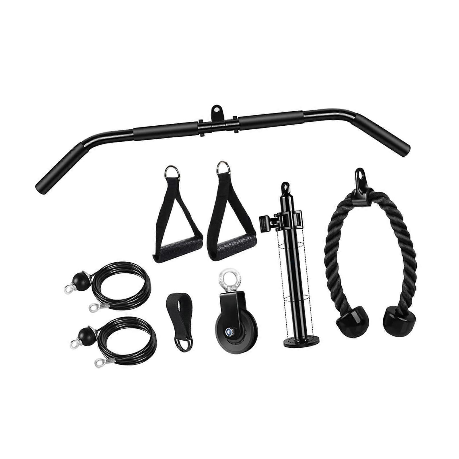 Cable Pulley System Cable Machine Attachments for Back Forearm LAT Pull Down