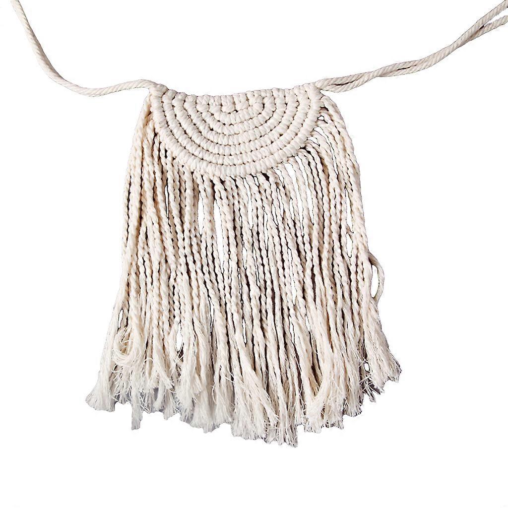 Macrame Curtain Tieback Χειροποίητο Βαμβάκι Δεμένο Λουράκι Σχοινί Κρεμαστή Φούντα Δέσιμο Επίδεσμος Αξεσουάρ κουρτινών B