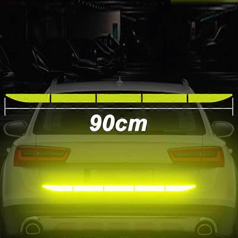 90cm Reflective Car Decal Safety Warning Reflector Tape Car Stickers Anti Collision Warning Reflector Sticker Auto Accessories