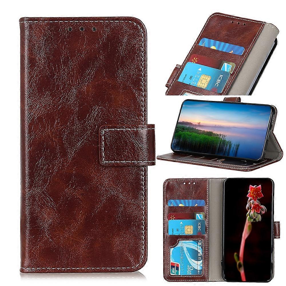 For Nokia C21 Plus Retro Crazy Horse Texture Leather Phone Case