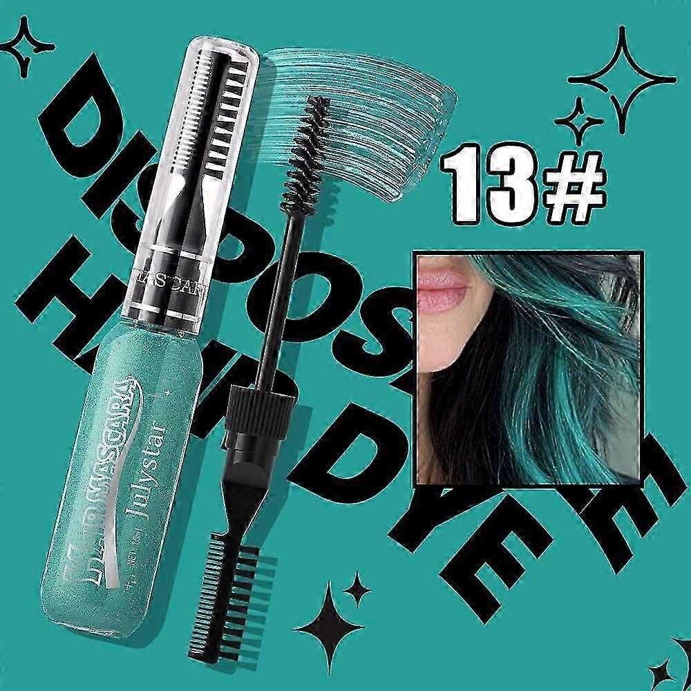 使い捨てのダブルヘアダイ、カラーハイライトダイ、多目的まつげと眉毛のヘアダイ、cosパーティーステージメイク染料コーム