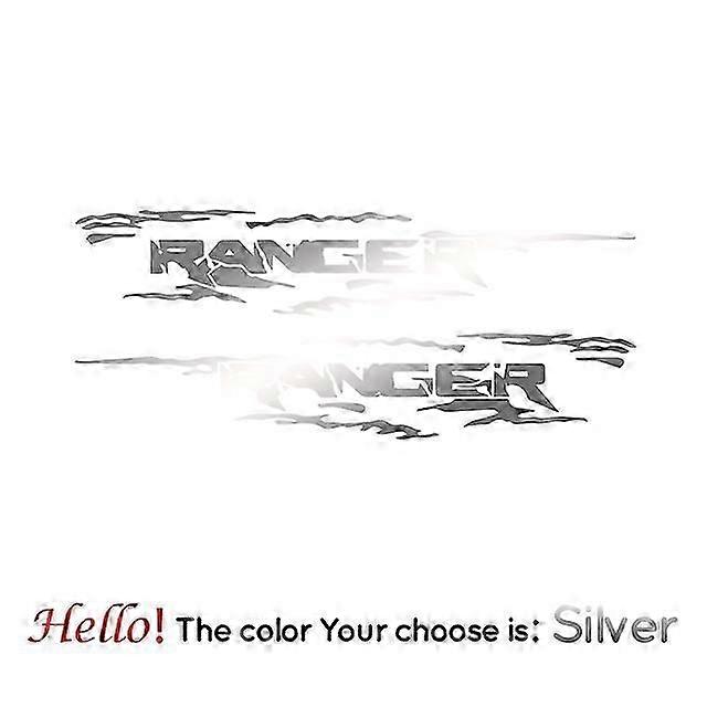 Ford Ranger Raptor Pickup Off Road Çıkartmaları için 2 adet Araba Styling Kapı Yan Çıkartmalar Oto Vinil Grafik Vücut Dekor Araba Aksesuarları