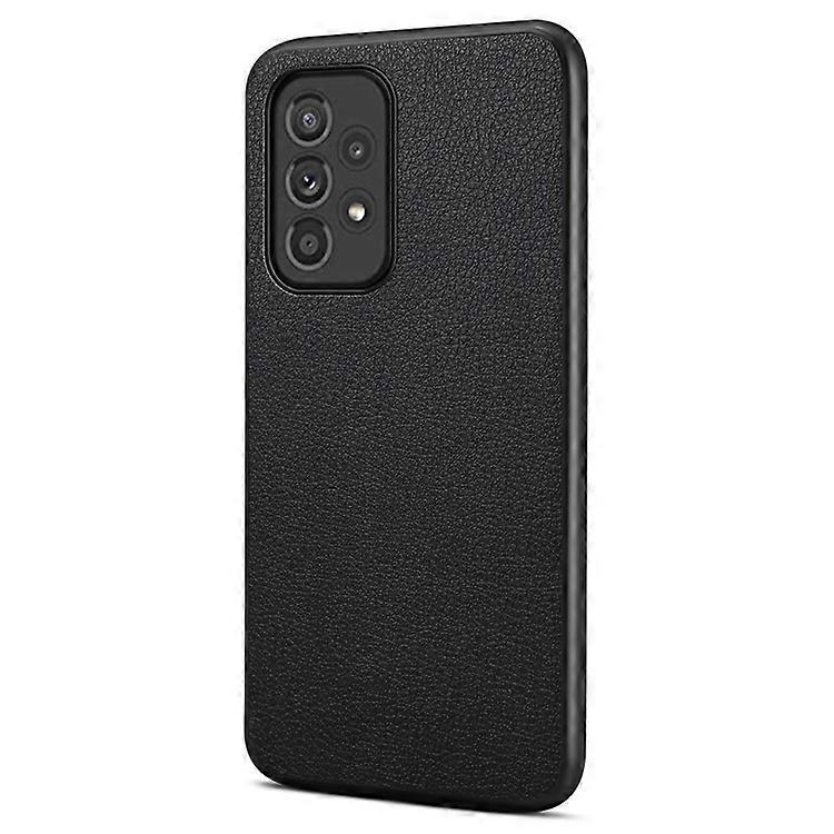 Compatible For Samsung Galaxy A33 5G Phone Cover Calf Texture PU+TPU+PC Drop-proof Case