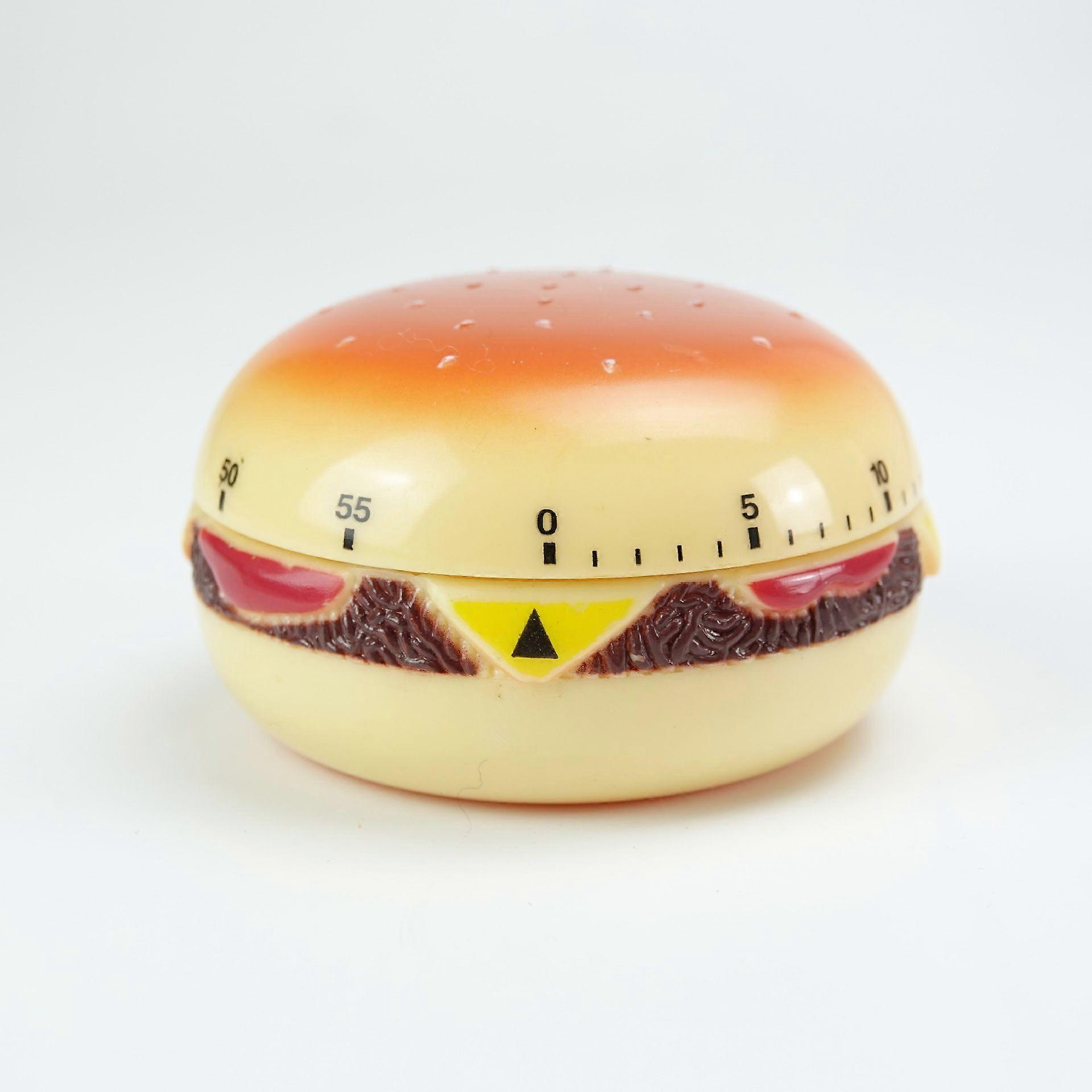 Pack Hamburger Digital Egg Timer Countdown Kitchen Timer for Kids Mechanical Cooking Timer Small Rotating Metal Inner Reminder80*48mm