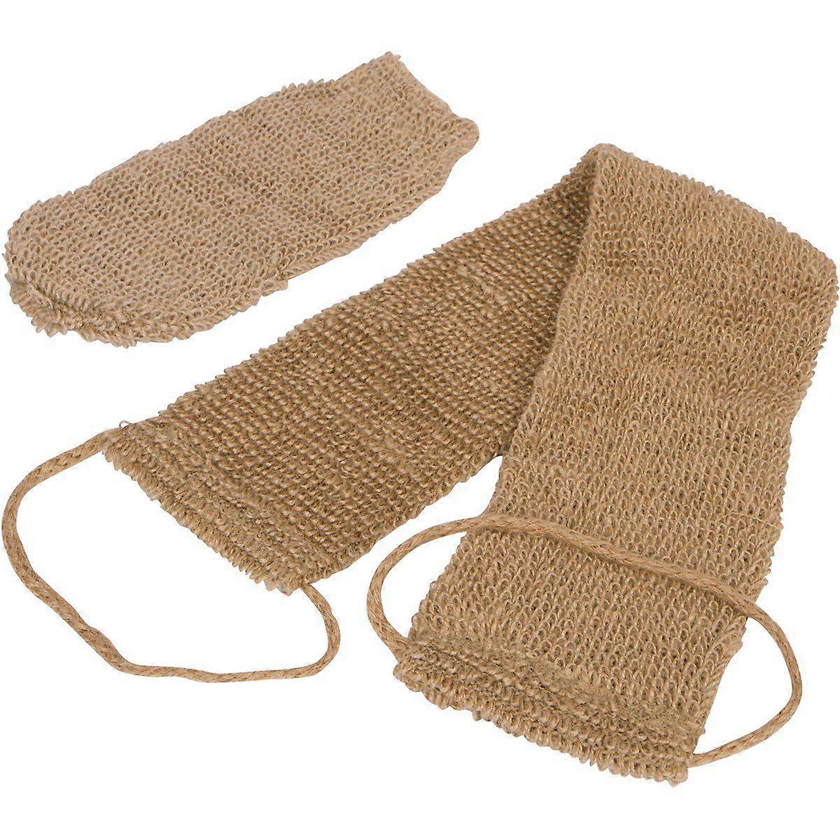 Back and Body Scrubber Exfoliating with Exfoliating Loofah Pad for Shower,Loofah Strap Back Sponge for Bath Spa Clean