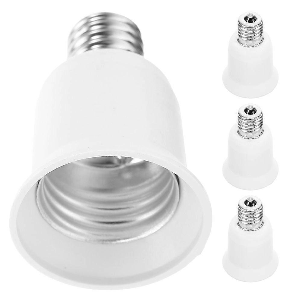 4pcs Lamp Socket Adapters E17 Base To E26/E27 Lamp Holder Converter Light Bulb Converters