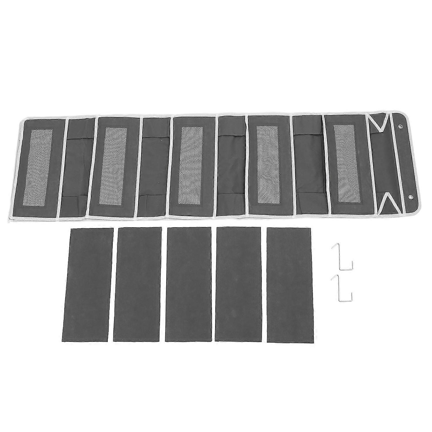 5 Shelf Hanging Closet Organizer Non Woven Fabric Over The Door Storage Bags with 5 Pockets 5 Mesh P