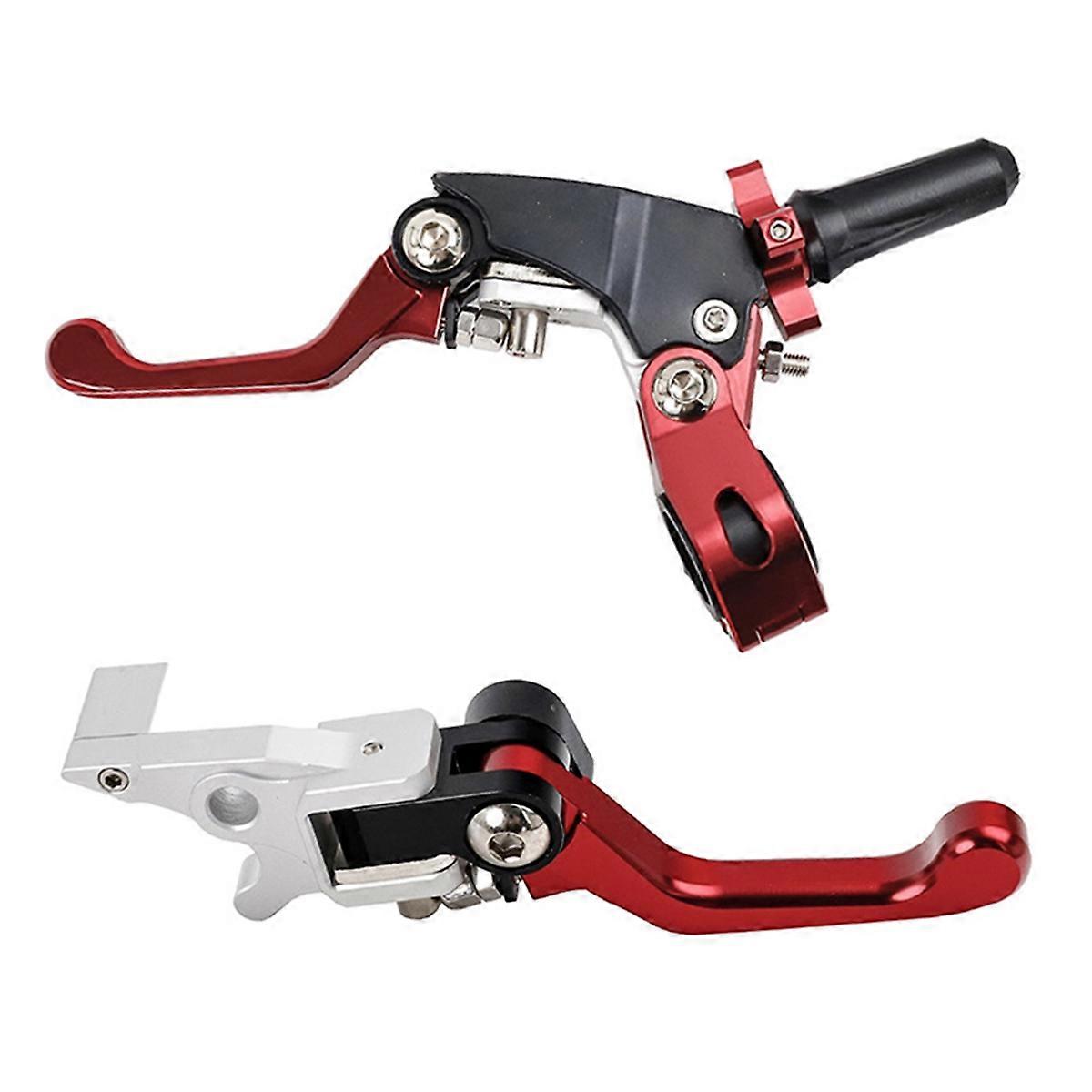 Cross-Country Motorcycle ASV Folding Handle Clutch Handle Red