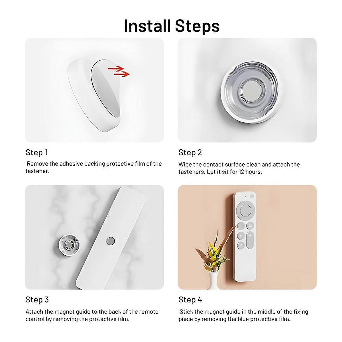 Magnetic Remote Control Holder, Wall Mount Remote Control Organizer