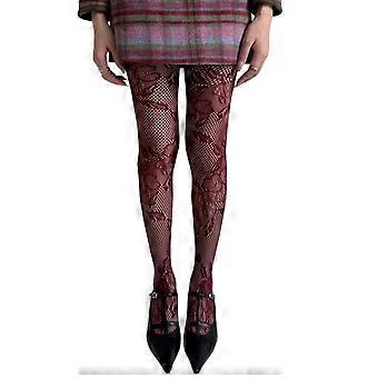 Korean Style Vintage Fishnet Tights with Hollowed Out Floral Pattern for Women Elegant Mesh Pantyhose Stockings Hosiery  White