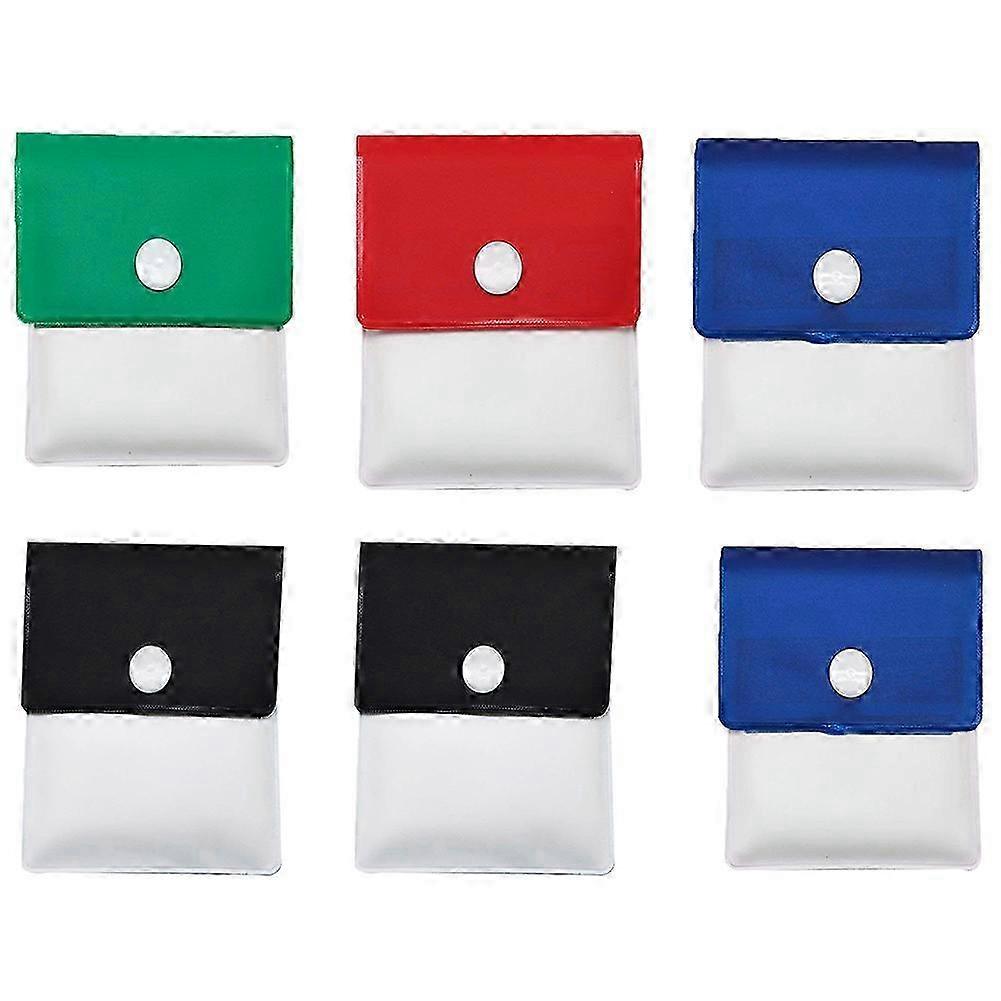 6-Piece Compact Fireproof Ashtray Pouch with Odorless Cigarette Ash Containers