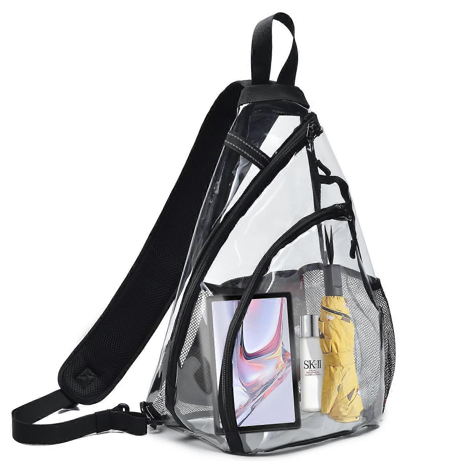 Transparent Shoulder Bag for Use Crossbody and Shoulder Use