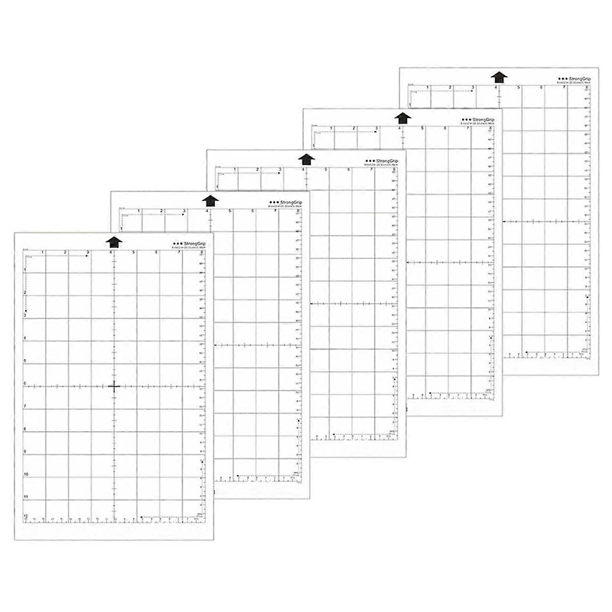 5Pcs Cutting Mat 12x8In PVC Standard Grip Adhesive Cut Pad