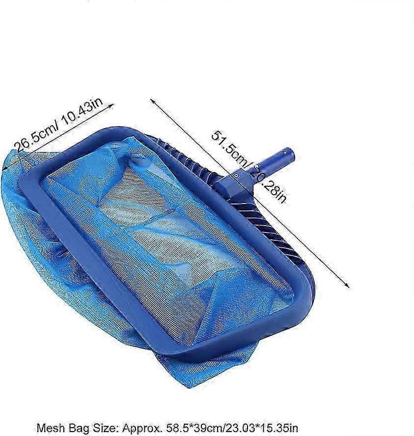 Light and deep rake for pool leaf cleaning, leaf cleaning tool, leaf rake, pool maintenance for landscape, pool, pond, spa, fountains