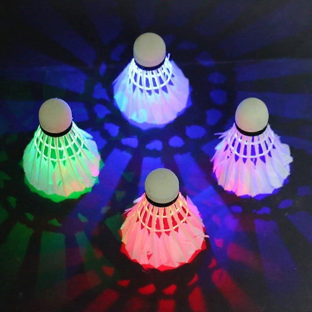 Multi-Color Led Lighting Badminton Shuttlecocks, Night Play Accessories