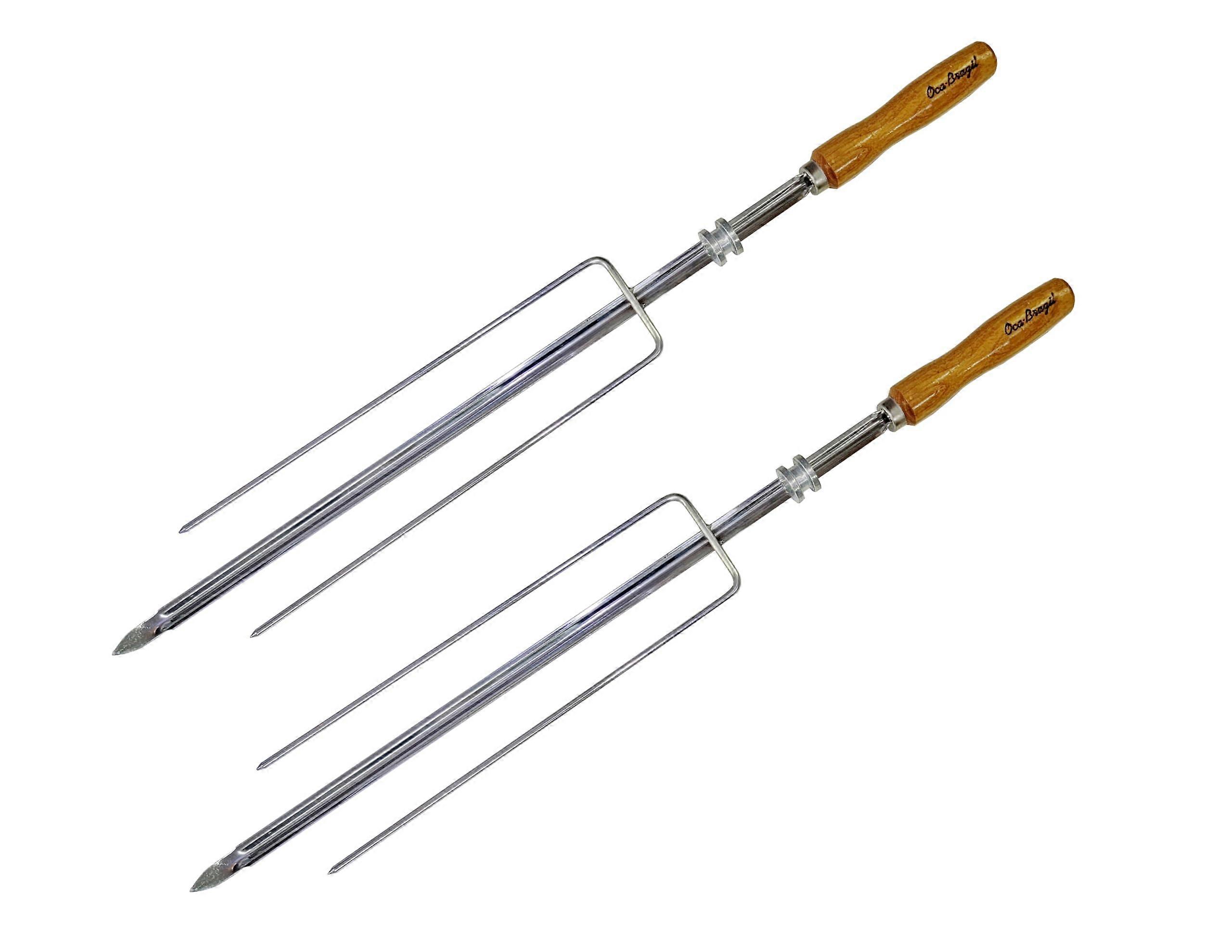 2 Set Brazilian Professional Grade Skewer for BBQ 28'