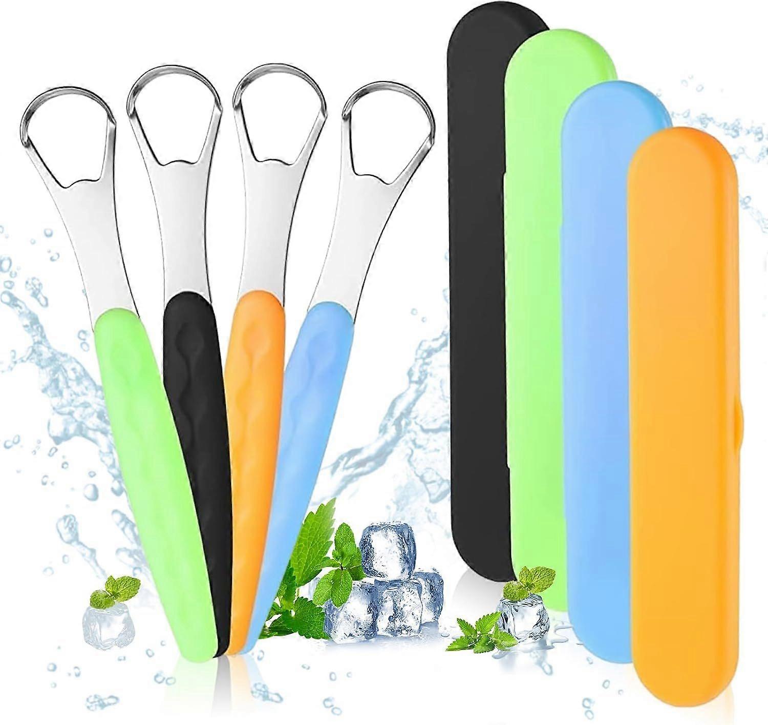 Tongue Scraper, Boxed, Set of 4