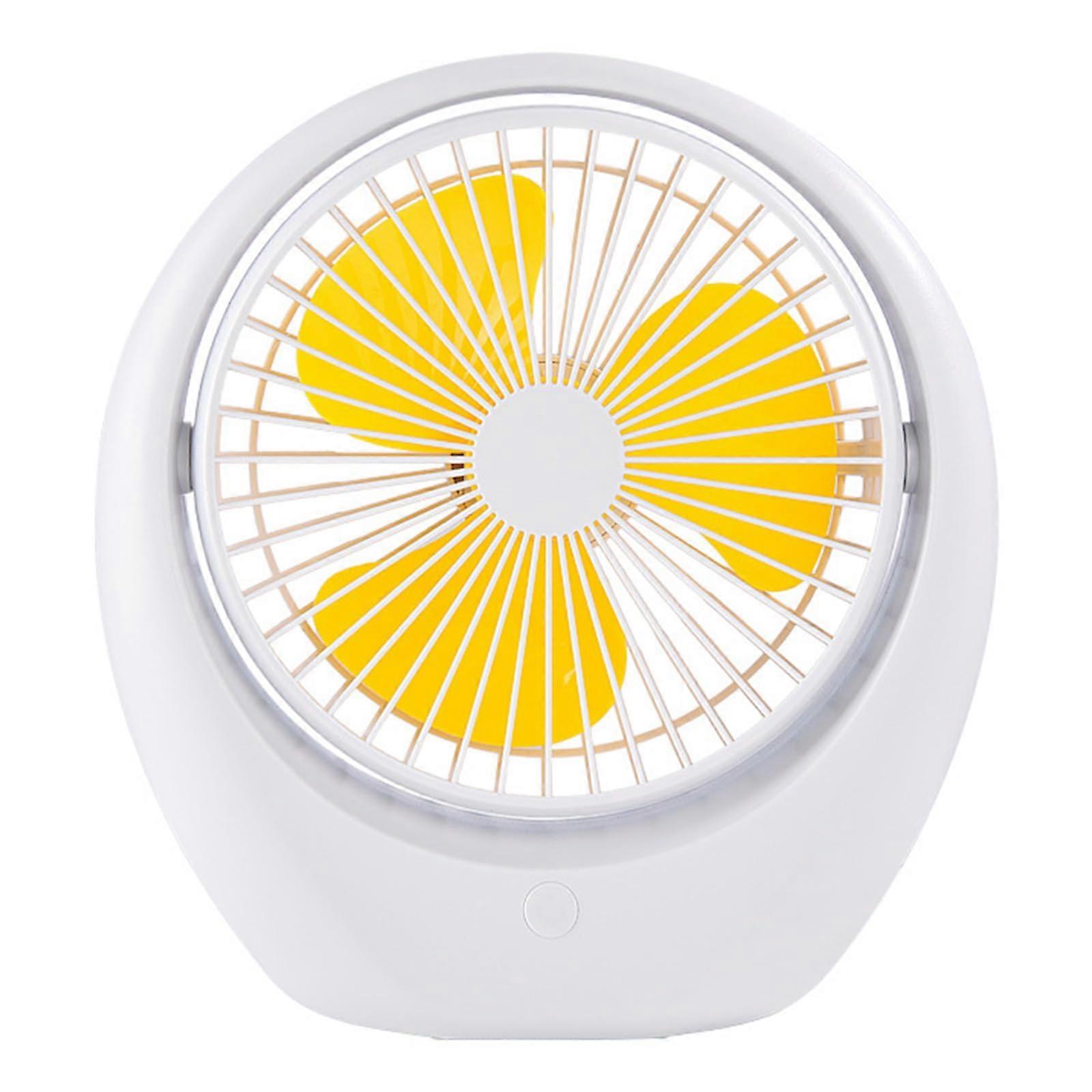 USB Desk Fan Mini, Strong Cooling, Three-Mode Quiet USB Rechargeable Table Fan for Home and Office
