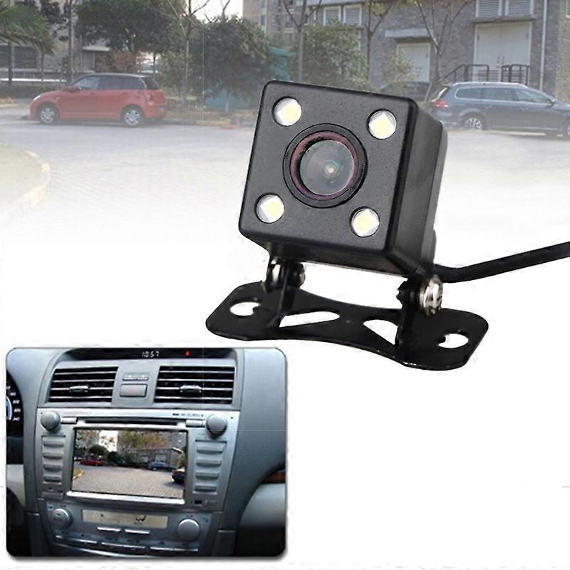 E314 4 LED HD Night Vision Waterproof Auto Car Rear View Camera for Security Backup Parking