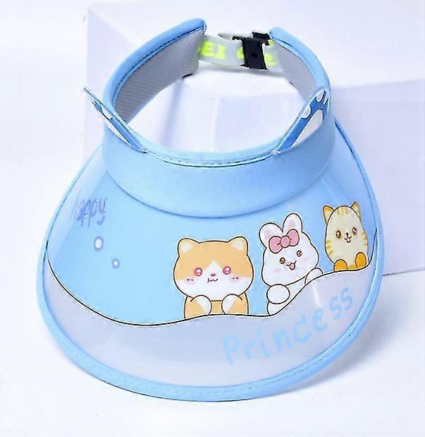 2023 barn katt öra solhatt UV-skydd sommar utomhus bredbrätte visir för pojkar flickor