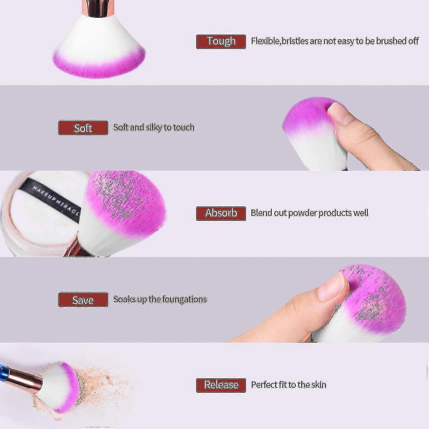 メイクアップブラシ20個プロフェッショナルメイクアップブラシキット、アイメイクブラシ(クリスタルハンドル)