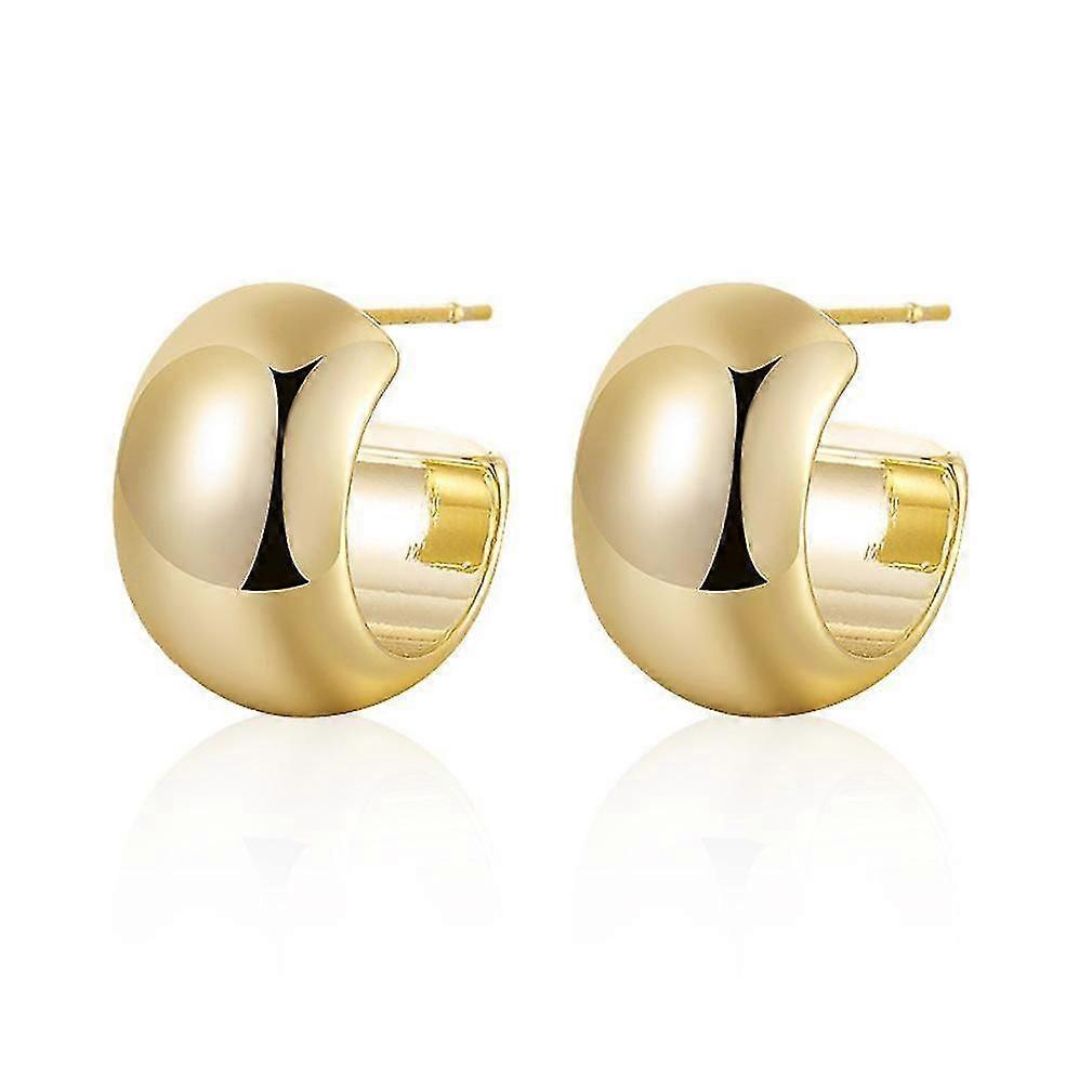 Ear Studs Golden Alloy Earrings For Wedding