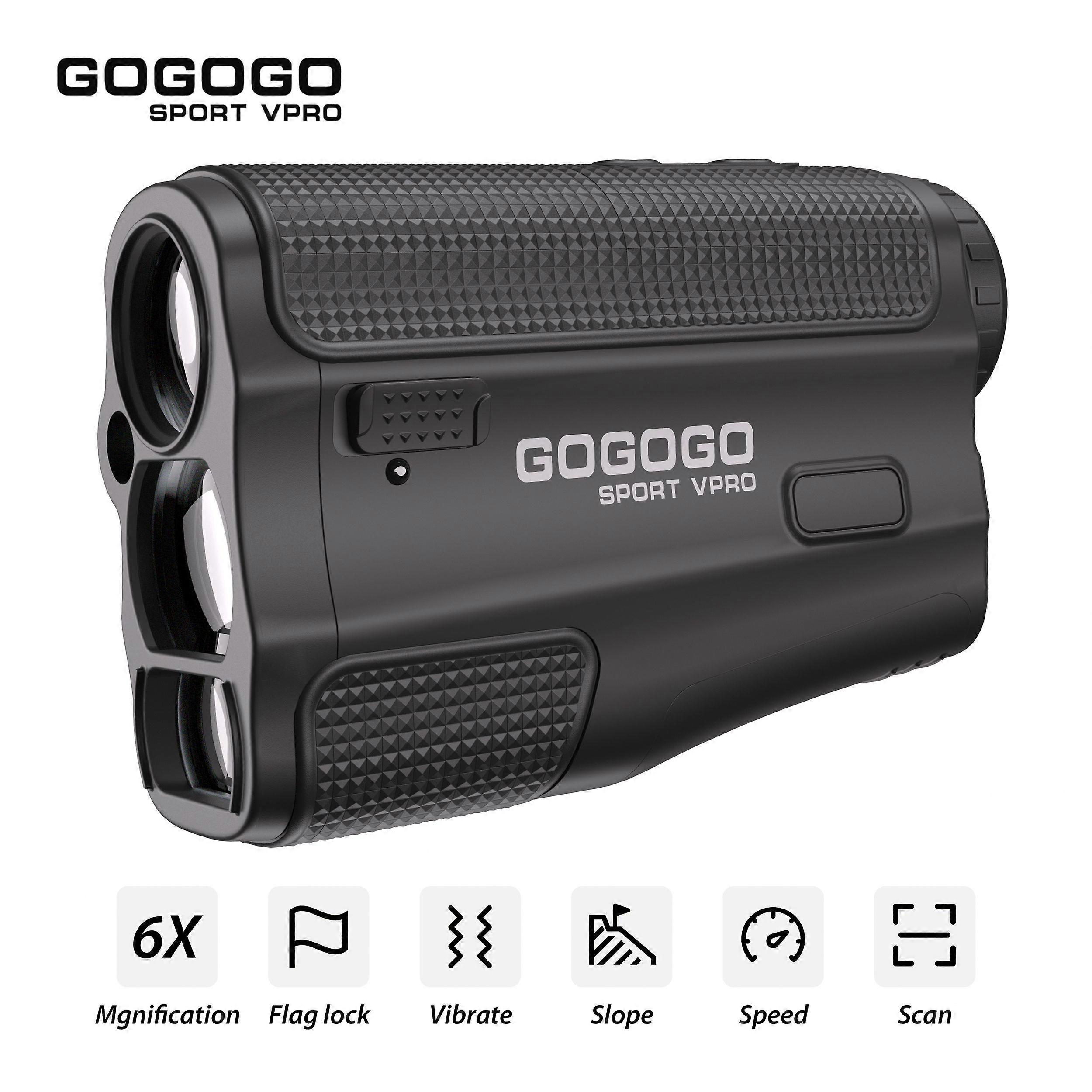 Gogogo Sport Vpro Laser Golf/ Hunting Rangefinder 600m Range Finder with Scan Flaglock Slope Switch 6X Monocular Telescope GS52