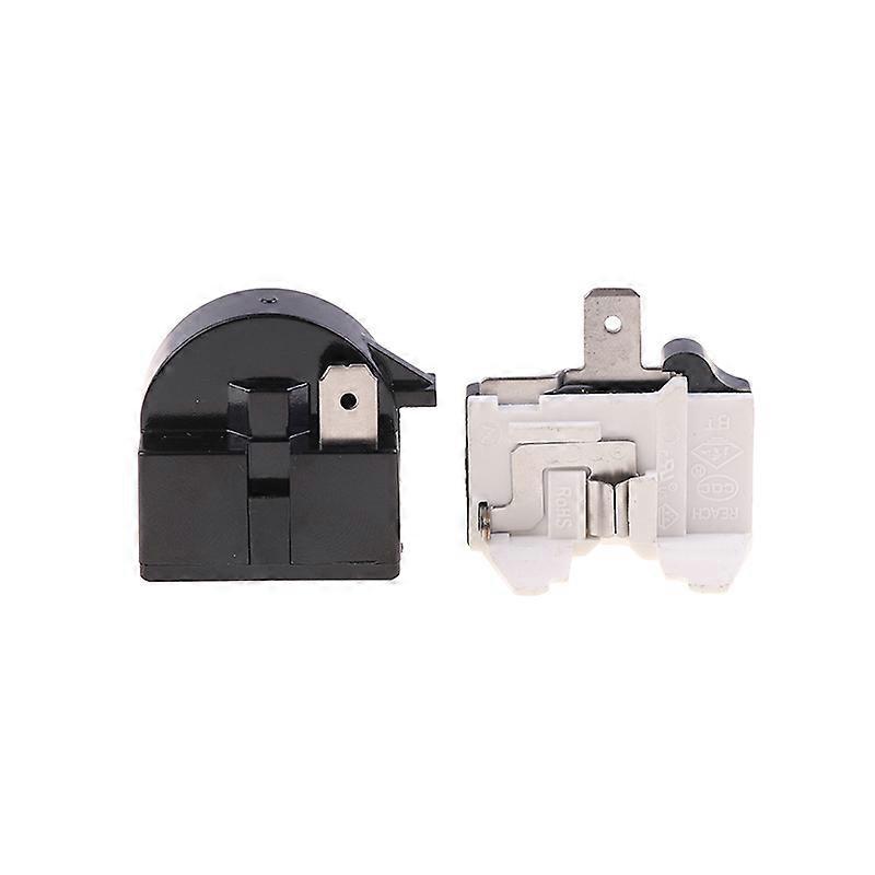 2PCS QP2-4.7 PTC Starter Relay 1 Pin Refrigerator Starter Relay And 6750C-0005P Refrigerator Overload Protector