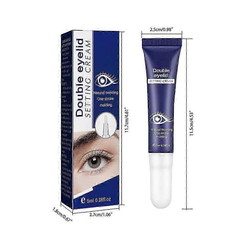 Double Eye Lid Lifting Shaping Cream, lang wirkender unsichtbarer spurloser Kleber
