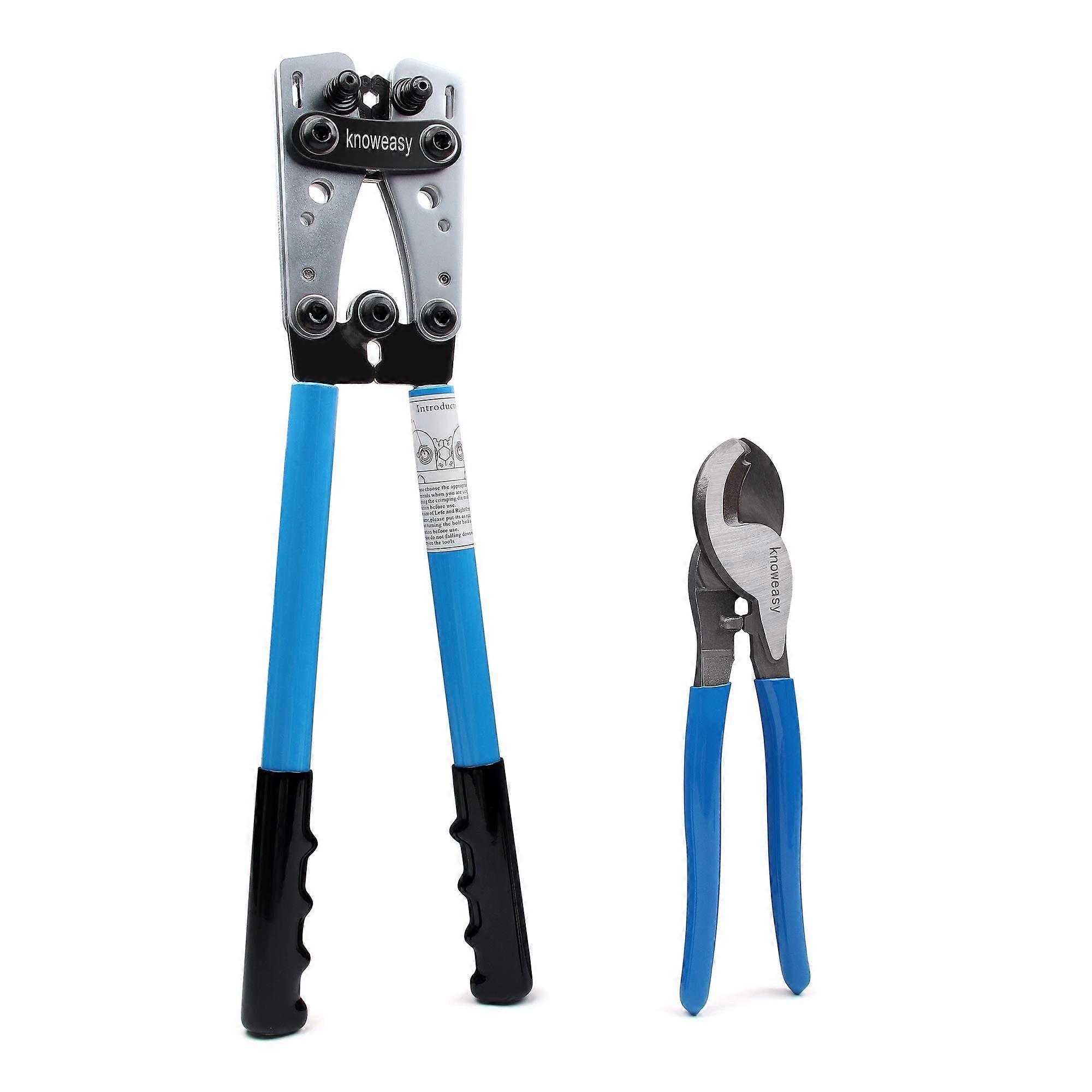 Battery Cable Lug Crimping Tool for Battery Terminals and Copper Lugs
