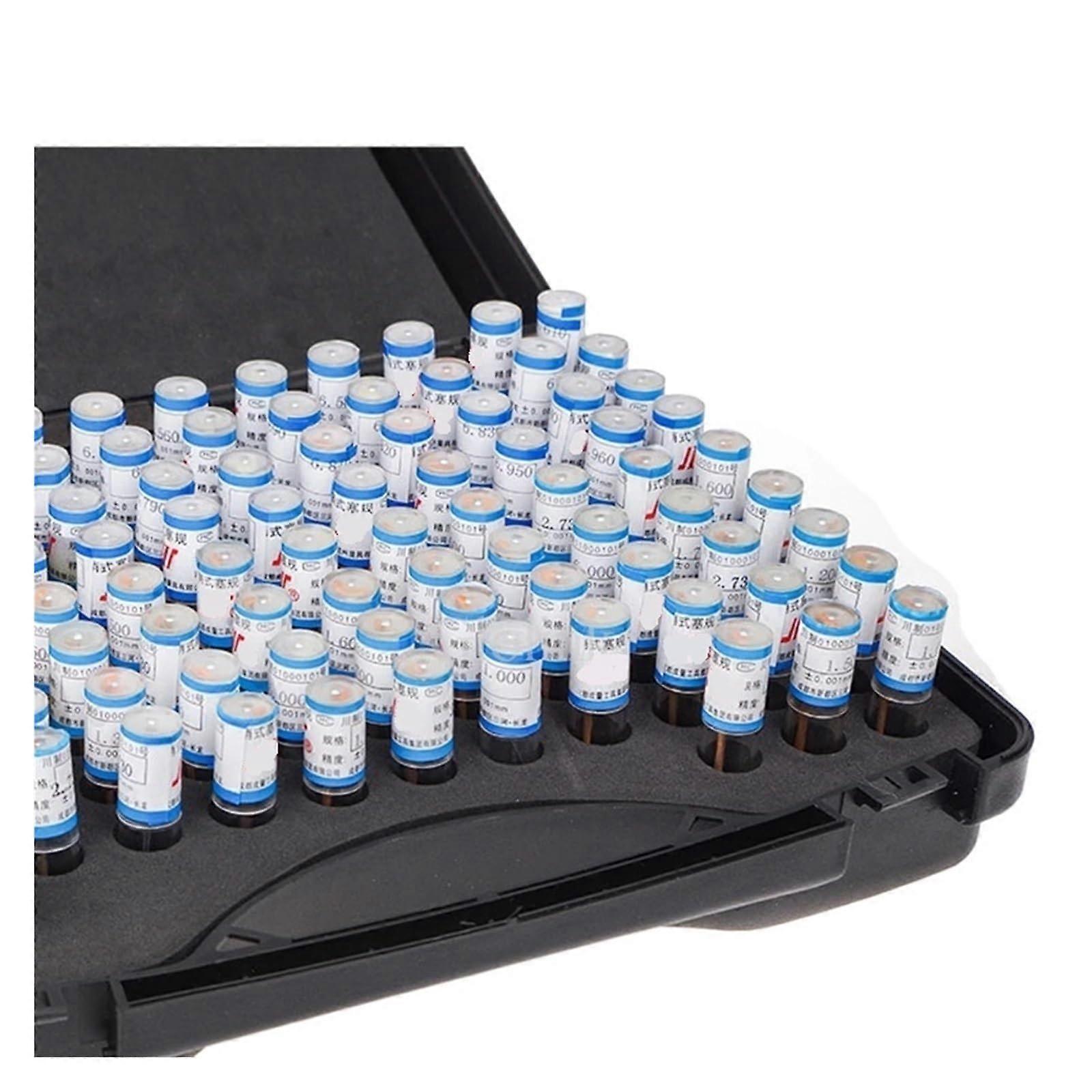 71pcs/Set 0.31.00mm Precision Steel Pin Gauge 0.31 Step 0.01mm Smooth Plug Gauge Hole Gauge Set pin Measuring Tool with Box
