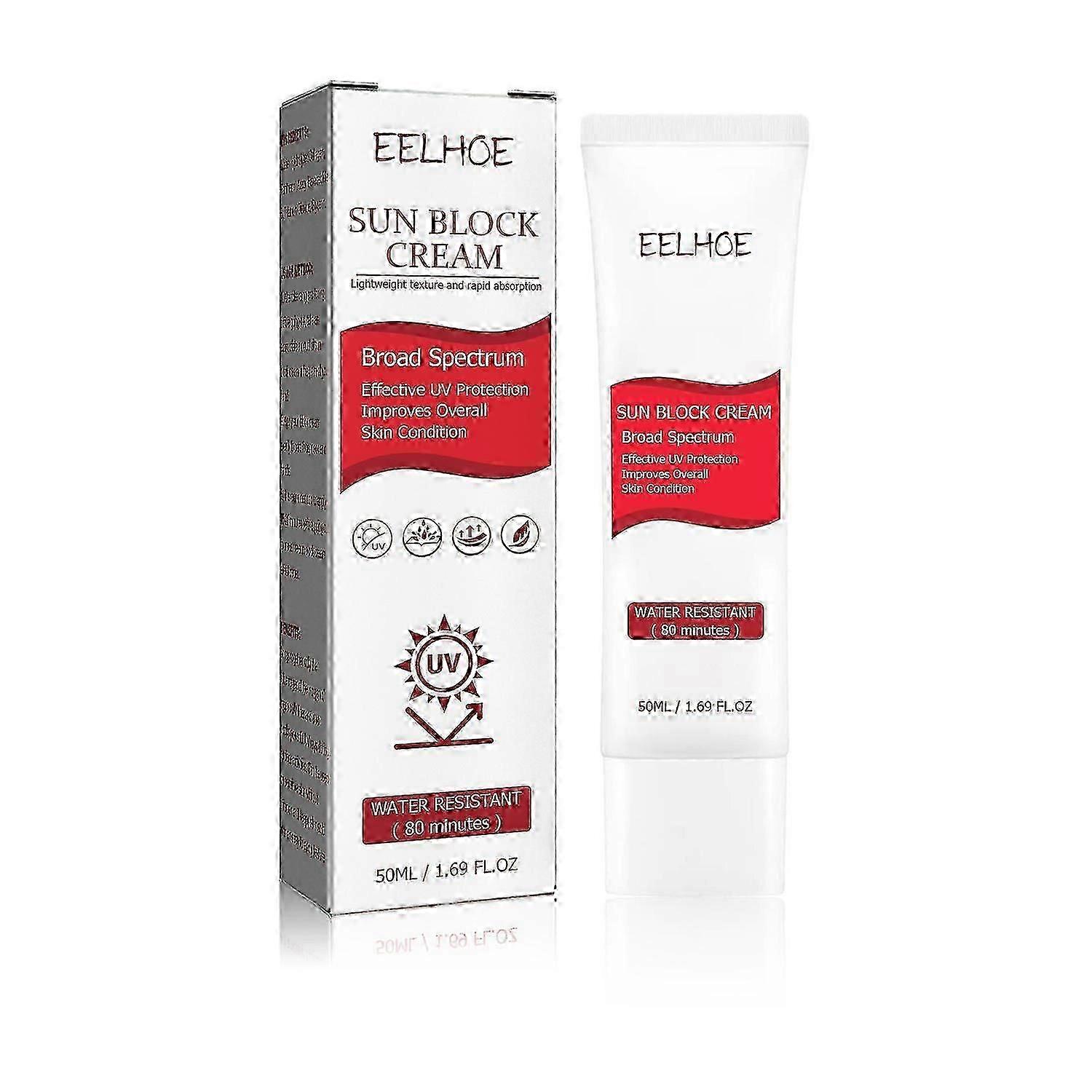 EELHOE Crème Solaire, Protection Extérieure Été Rafraîchissant Non Collant Isolation UV Hydratant Pr