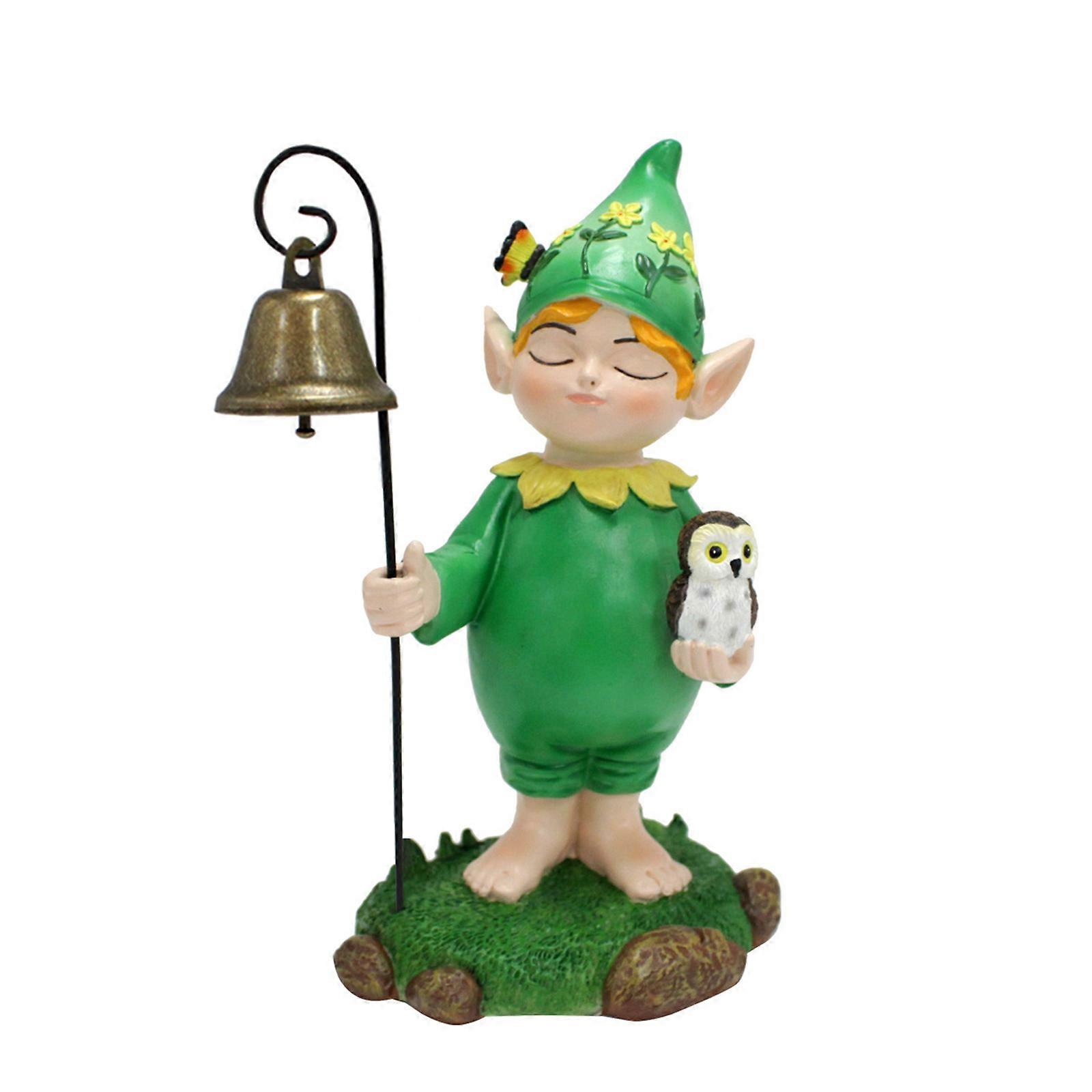 Handmade Resins Bells Sculpture Decorative Gift with Color and Pleasant for Desks Nightstands