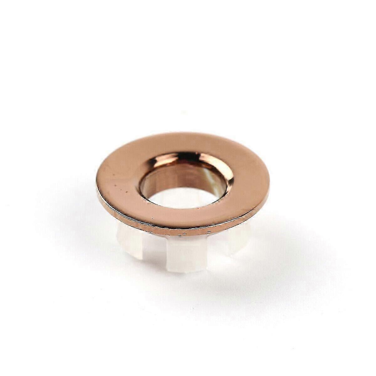 2pcs Bathroom Basin Sink Spares Round Overflow Ring Chrom Hole Cover Insert