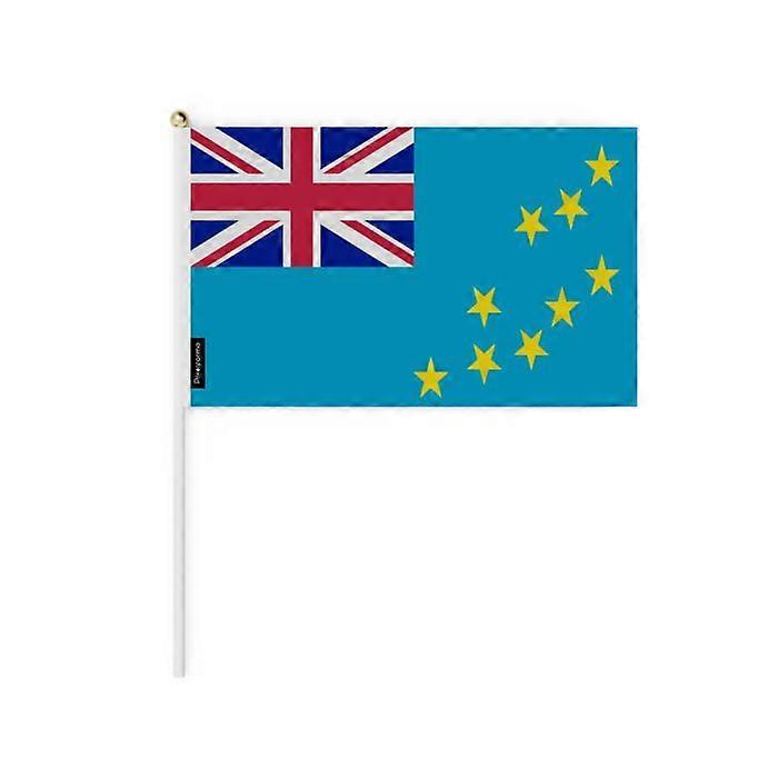Miniature Flag - Tuvalu - 20 x 30 cm - 50 pieces - Polyester - Lightweight - Double-Sided